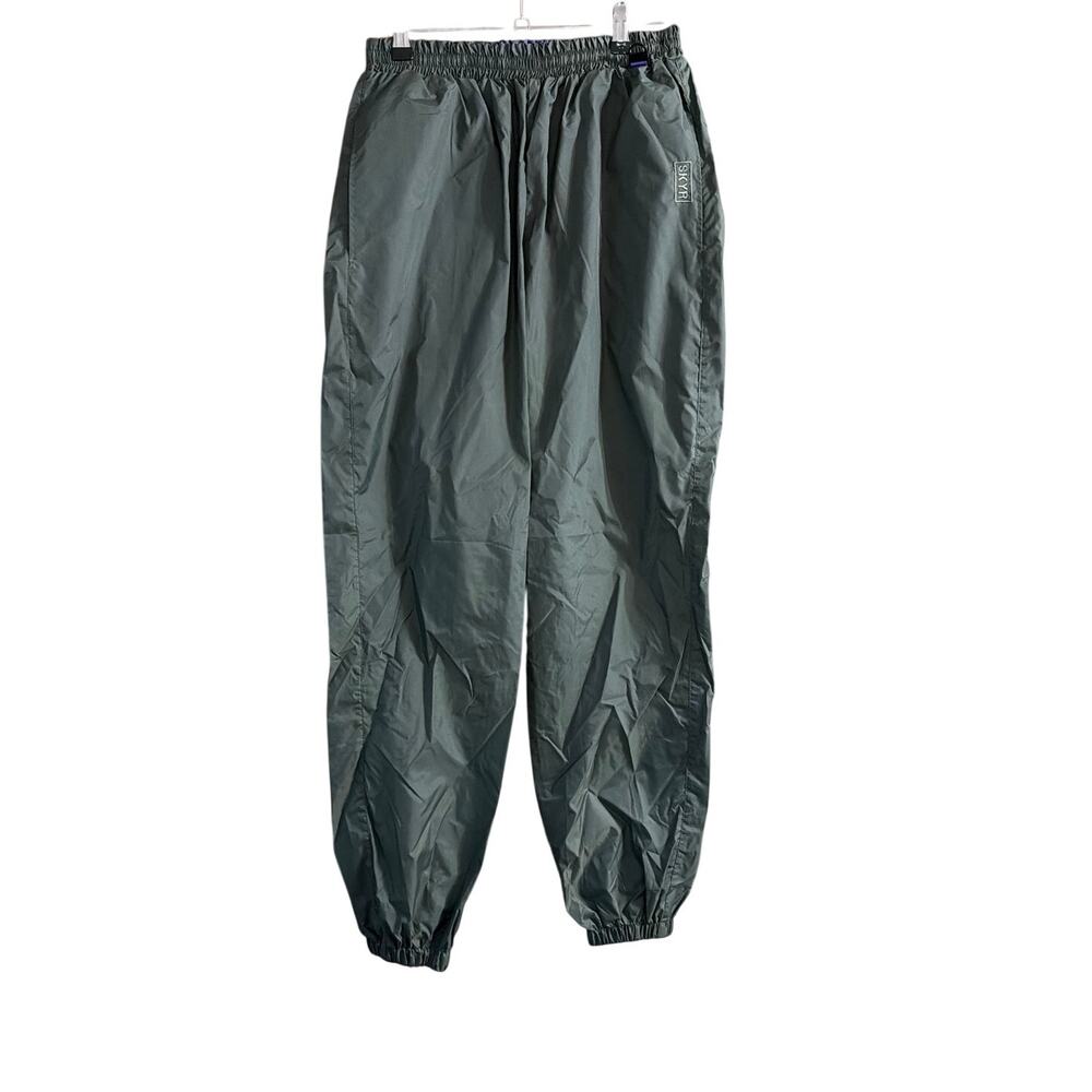 SKYR Adult Unisex Gray Vintage VTG Parachute Windbreaker Nylon Pants  Medium M